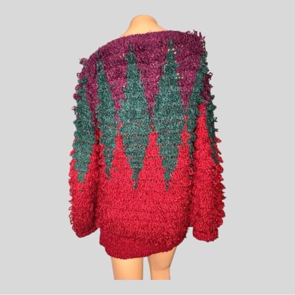 Vintage Clovis Ruffin Knit Textured Sweater – M - Picture 2 of 6